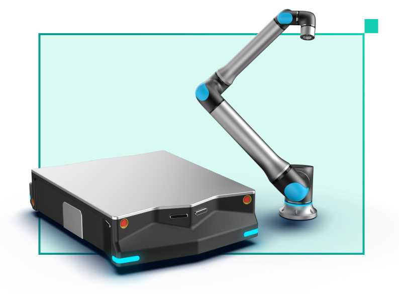 An Intel® RealSense™ technology-powered autonomous mobile robot (AMR).