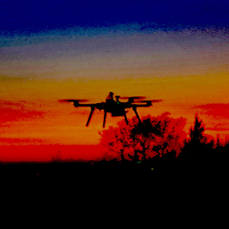 Aeromed Drone in the low light environment